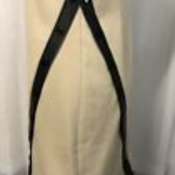 Calvin Klein Women's Dress Beige & Black Faux Leather Sleeveless Stretch - Picture 8 of 11